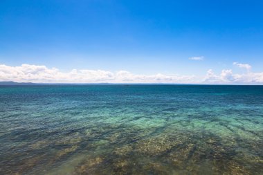 Mükemmel gökyüzü ve okyanus suyu
