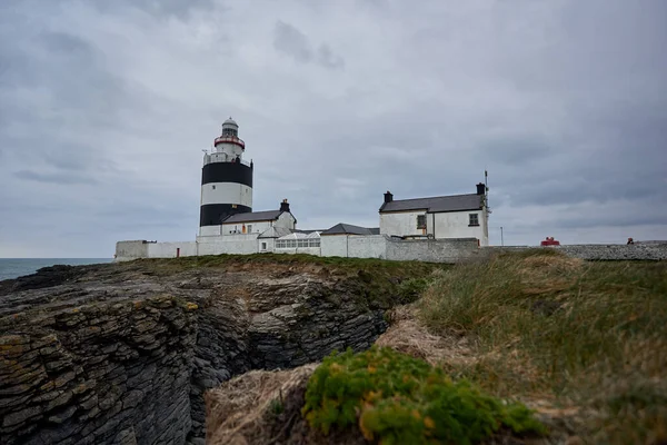 Piękny Krajobraz Półwysep Hook Lighthouse Heritage Center Wexford Irlandia — Zdjęcie stockowe