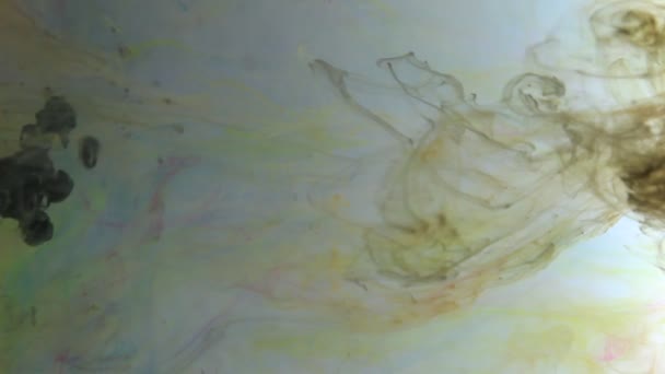 Движение Серых Эффектов Цветную Жидкость Бесшовный Абстрактный Цикл — стоковое видео