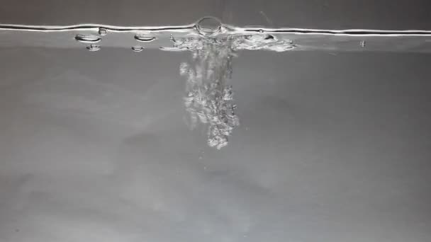 Helder Water Afgedropt Helder Water Transparante Aquariumbodem — Stockvideo