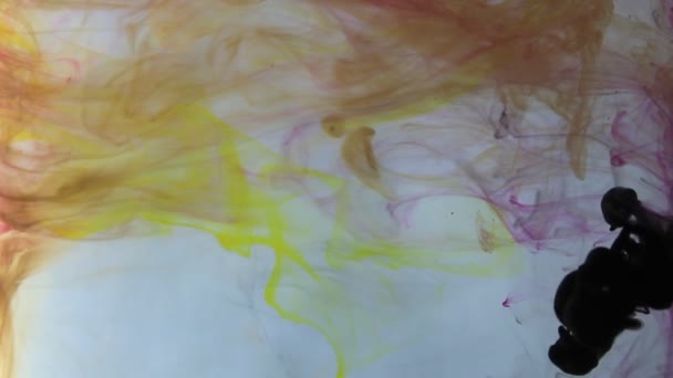 Abstract Creatieve Kleur Mengen Vloeistof Gloeiende Naadloze Lus — Stockvideo