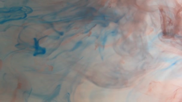 Color Cálido Pintura Burbujas Movimiento Mezcla Humo Creative Liquid Background — Vídeos de Stock