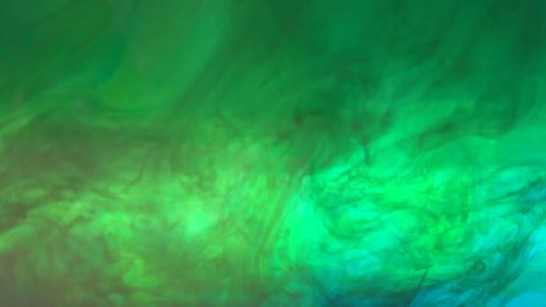 Efectos Verdes Fluye Impresionantes Colores Movimiento Humo — Vídeos de Stock