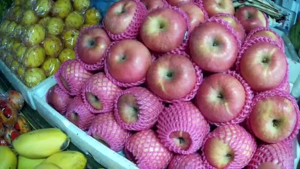 Frutas Hortalizas Mercado Fresco — Vídeo de stock