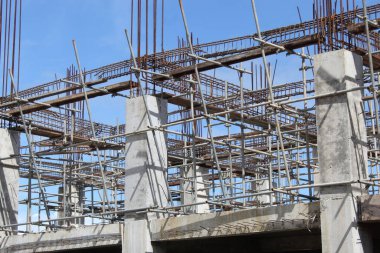 Proje İlerlemesi Üzerine İnşaat Alanı Beton Malzemeleri