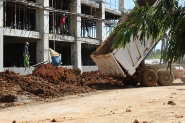Proje İlerlemesi Üzerine İnşaat Alanı Beton Malzemeleri