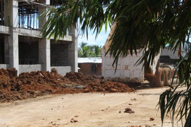 Proje İlerlemesi Üzerine İnşaat Alanı Beton Malzemeleri