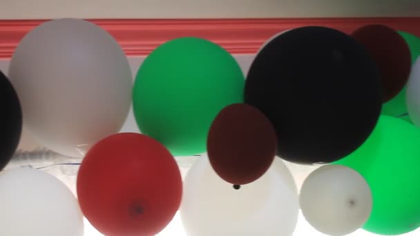 Décoration Murale Avec Bouquet Ballon Surface — Video