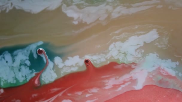 Rot Wolken Effekte Beschlagen Von Oberflächen Mit Rauch Weiß Abstrakt — Stockvideo