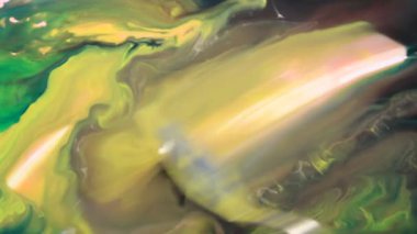 farklı şekillerde cam serin efektlerde renk karıştırmak bir bağırsak yaratıcı çalışmasında dış uzay şekline benzer.