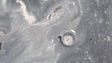 Hareket Sanatı Renk Sıvısı Karıştırma Yüzeyde Renkli Soyut Efektler