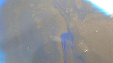 Hareket Sanatı Renk Sıvısı Karıştırma Yüzeyde Renkli Soyut Efektler