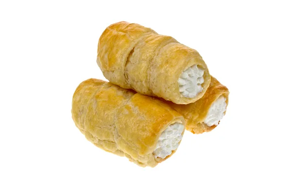 Cream horns isolated — Stock Photo, Image