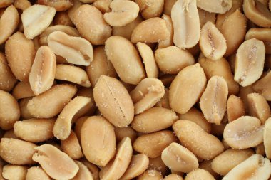 Gıda arka plan - tuzlu kavrulmuş fıstık keyfi olarak yer alan