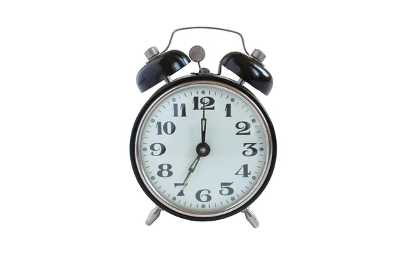 Old alarm clock isolated on white background — Stockfoto