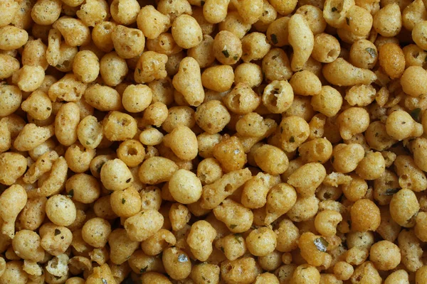 Boondi Masala Bolas Harina Garbanzos Picantes Fritos Vista Desde Arriba — Foto de Stock