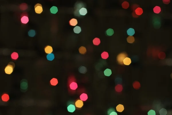 Luces borrosas de color sobre fondo negro —  Fotos de Stock