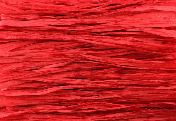 Rött papper raffia bakgrund — Stockfoto