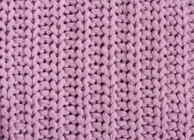 Lila örme pamuklu kumaş dokusu. Makro.