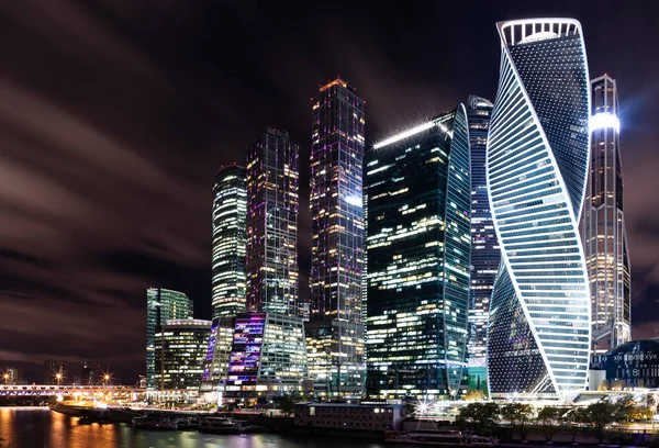 Moscow Russia October 2020 General View Towers Moscow City Business – stockfoto