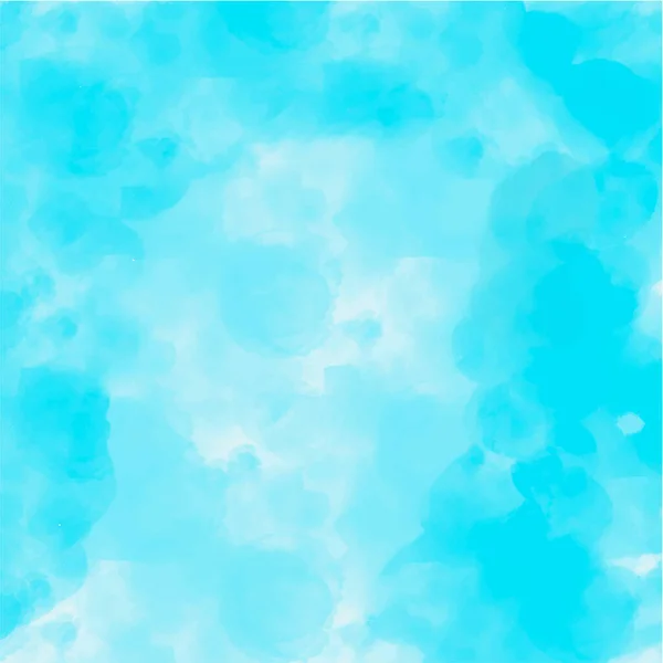 Абстрактний Вектор Синя Акварельна Фарба Текстурований Фон Лазурне Небо Хмари — стоковий вектор