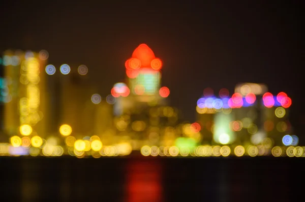 Doha wazig abstracte achtergrond verlichting — Stockfoto