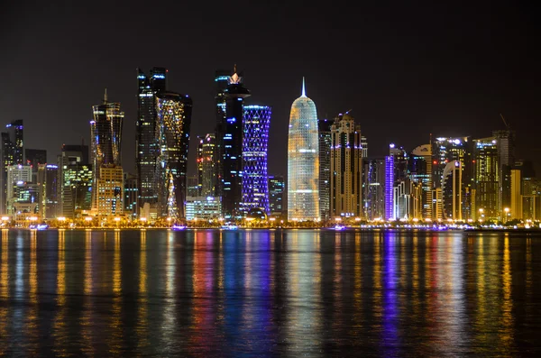Skyline Доха, Катар — стокове фото