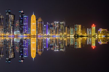 Doha manzarası, gece