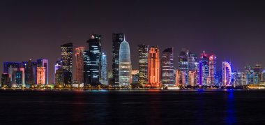Doha manzarası, gece