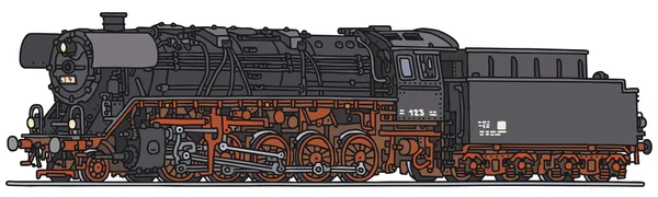 Steam locomotive — Stock Vector