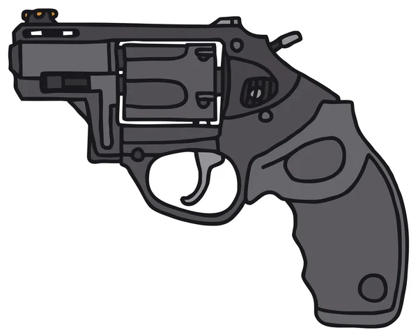 Rövid revolver — Stock Vector