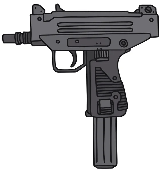 Small automatic gun — Stock Vector
