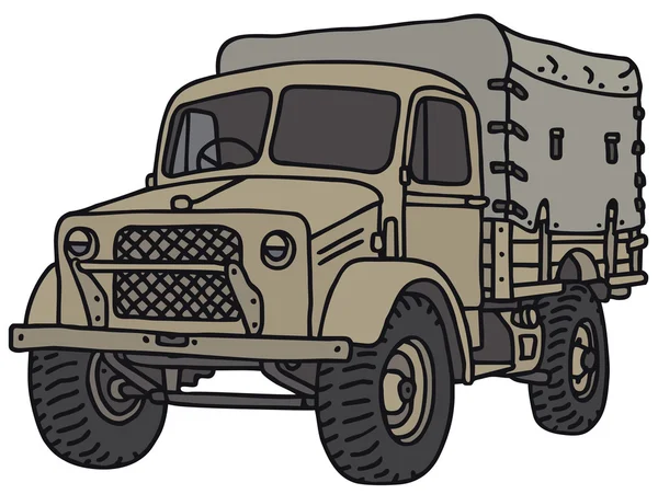 Starý vojenský náklaďák — Stockový vektor