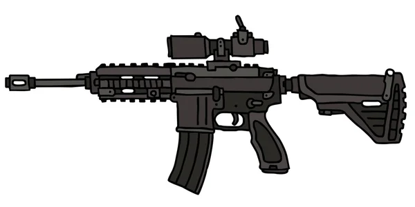 Siyah otomatik silah