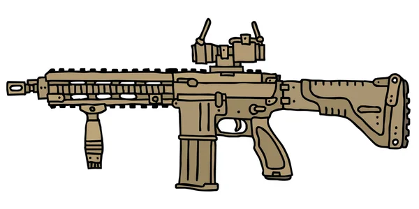 Automatische Waffe — Stockvektor