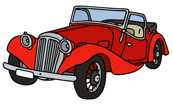 Vintage kırmızı cabriolet