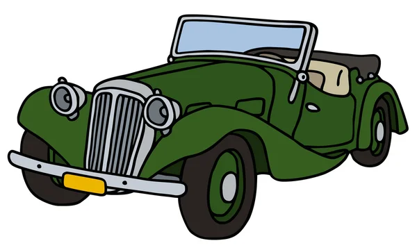 Roadster verde vintage — Vetor de Stock