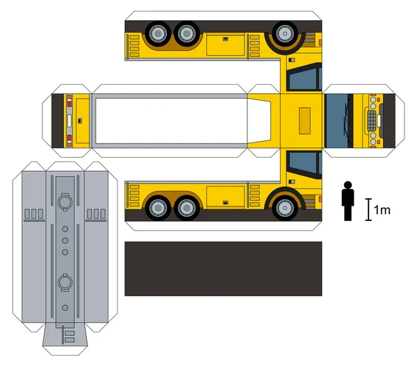 Bir tank kamyon kağıt modeli