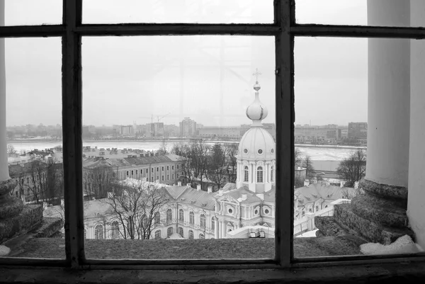 São Petersburgo vista da janela da Catedral de Smolny — Fotografia de Stock