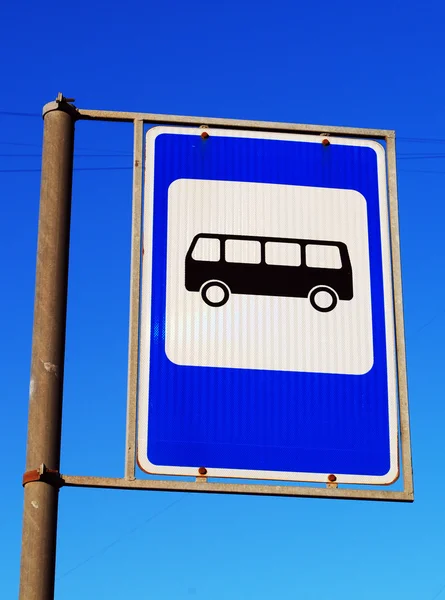 Señal de parada de autobús — Foto de Stock