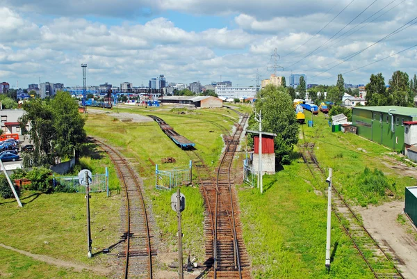 Spoorwegen in Kaliningrad — Stockfoto