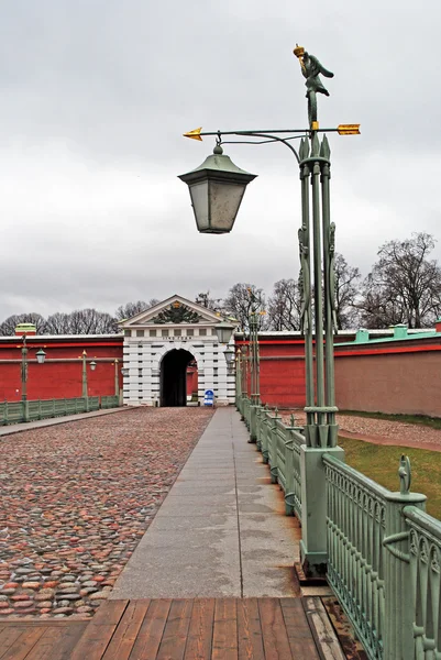 Ioannovsky Gates of Peter and Paul Fortress — Stock Photo, Image