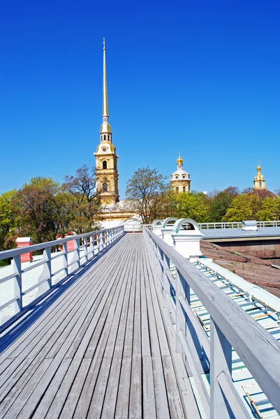 Невская занавеска Петропавловской крепости — стоковое фото