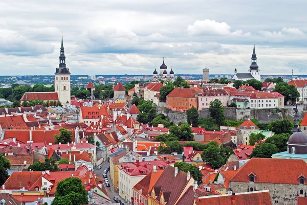 Panorama del centro storico di Tallinn — Foto Stock