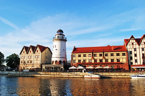 Fiskeby i Kaliningrad, Ryssland — Stockfoto