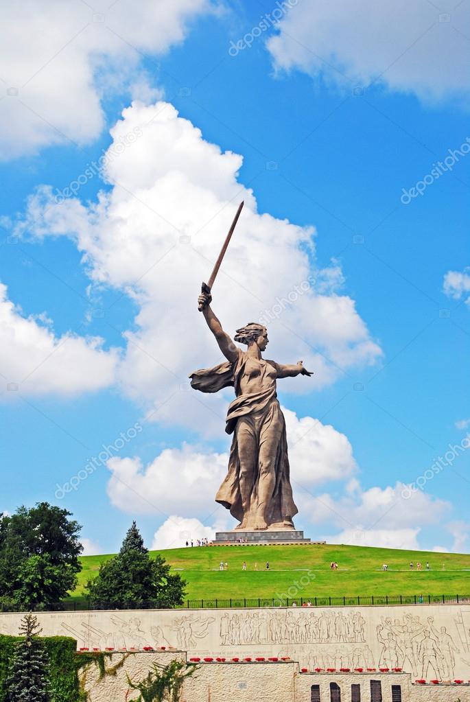 The Motherland Calls statue in Mamayev Kurgan