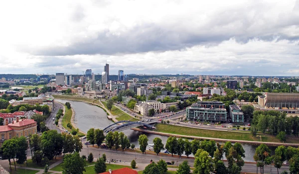 Річки Неріс у Вільнюсі — стокове фото