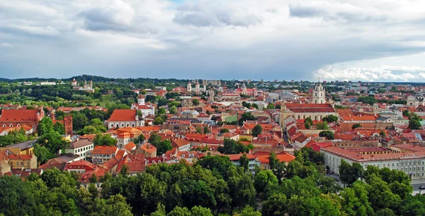 Vilnius gamla stan panorama — Stockfoto