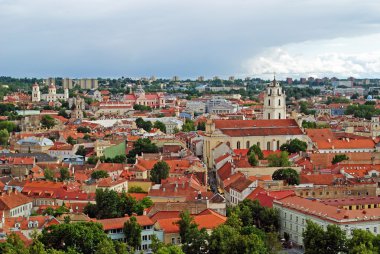 Vilnius eski şehir panoraması