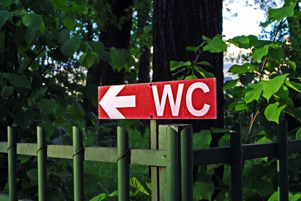 A WC sign — Stock Photo, Image